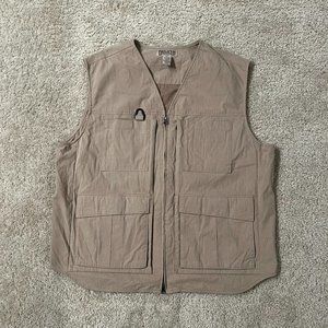 Duluth Trading Co. Men's Size Large Tan Beige Outdoor Utility Vest